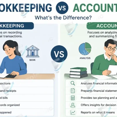 Bookkeeping vs Accounting